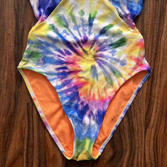 Ralph Lauren Tie Dye Back Lace One Oiece - Picture 11 of 16